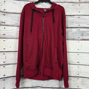 Bleeker & Mercer Zip Hoodie Burgundy Men’s XL